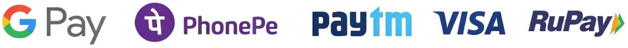 Secure payment methods accepted by Marwari Achar including GPay, PhonePe, Paytm, Visa and RuPay